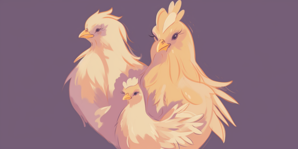 3 poules padoue